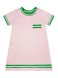 Landry Dress - Primrose Pink, Green.