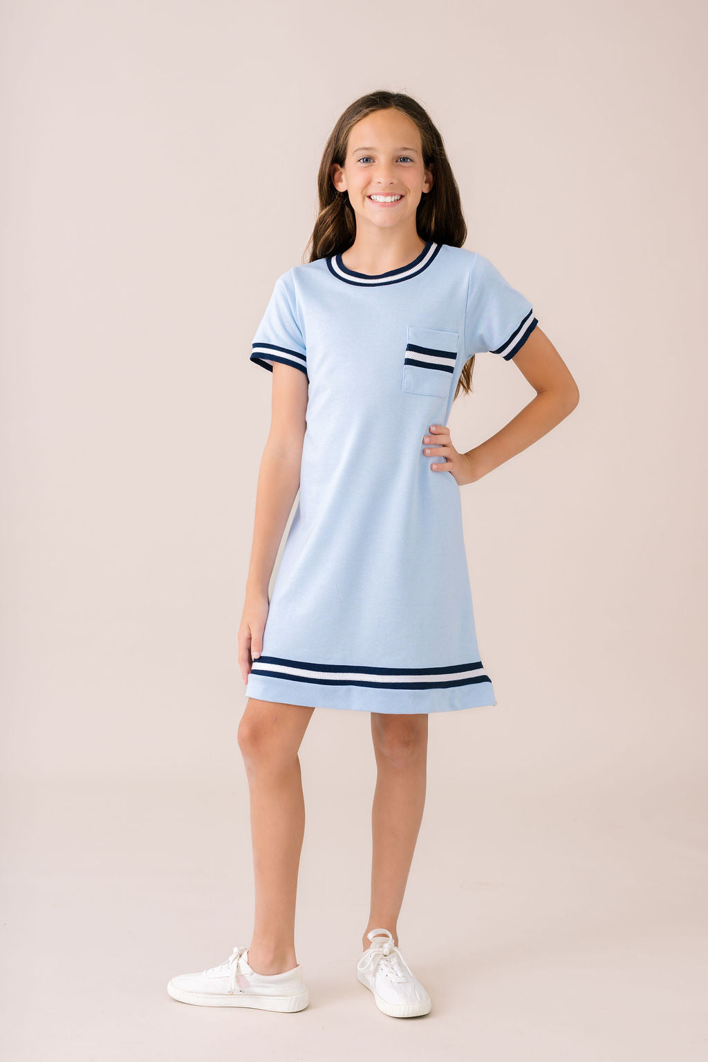 Landry Dress - Brentwood Blue, Navy