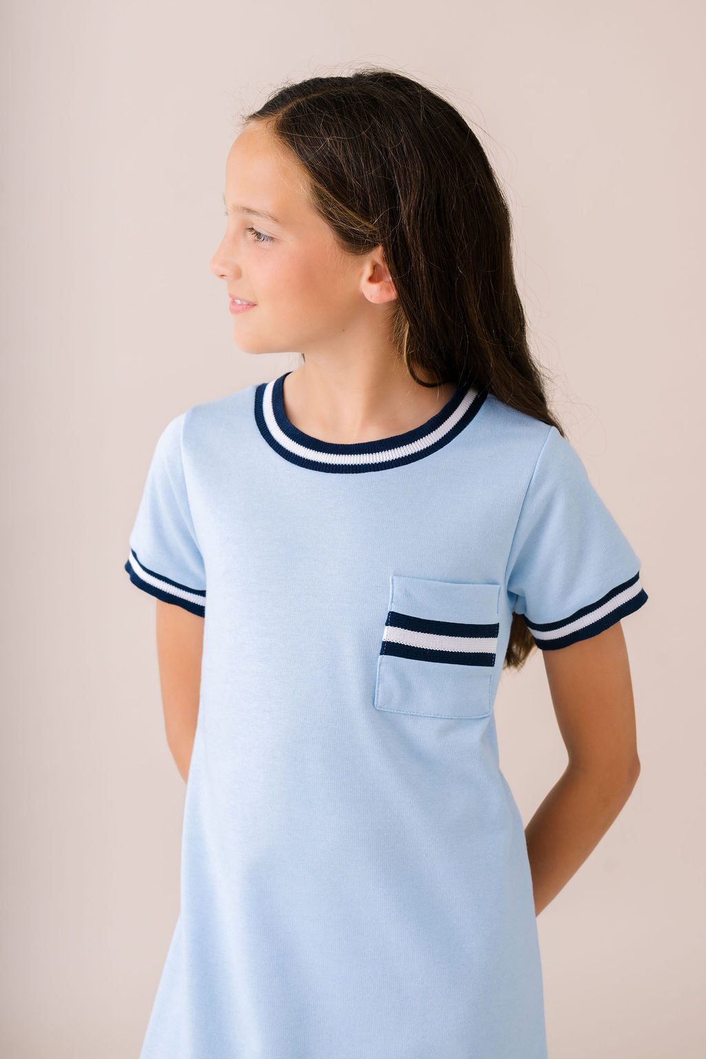 Landry Dress - Brentwood Blue, Navy