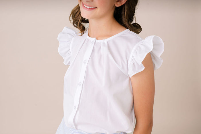 Macon Blouse - Sterling White
