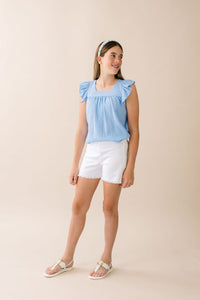 Birdie Blouse - Breezy Blue