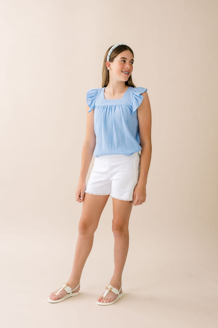 Birdie Blouse - Breezy Blue