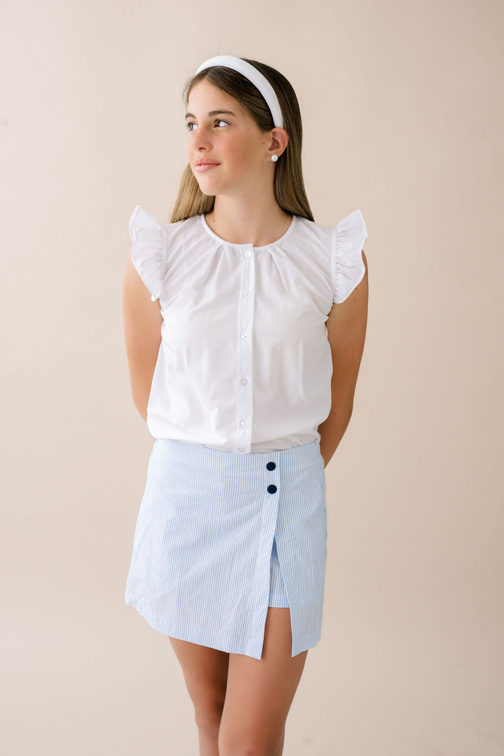 Macon Blouse - Sterling White